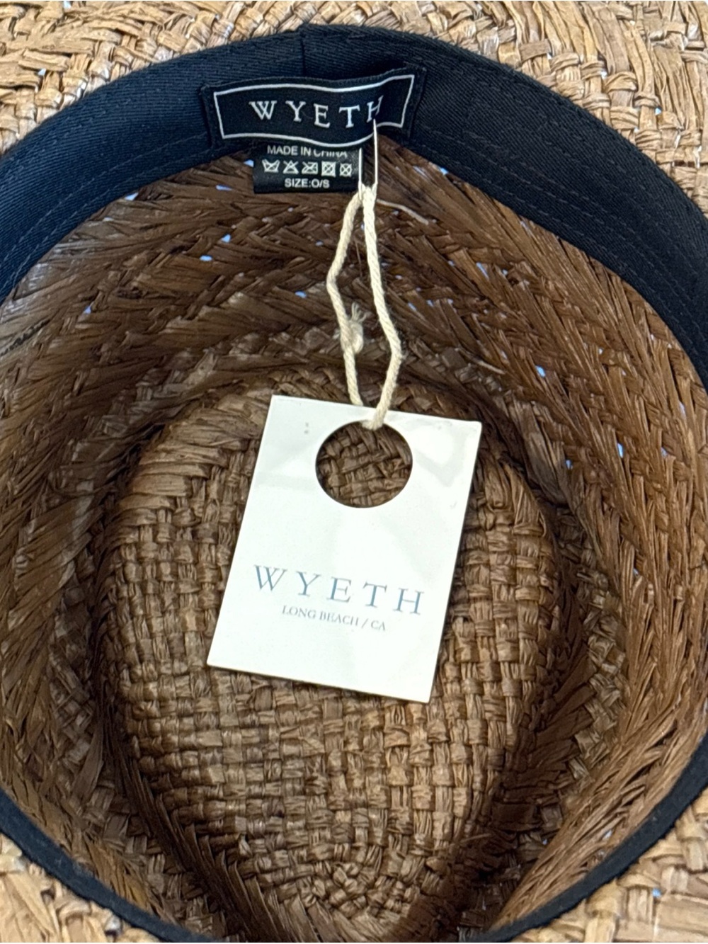 Braided Straw Sun Hat in Brown - Picture 4 of 5
